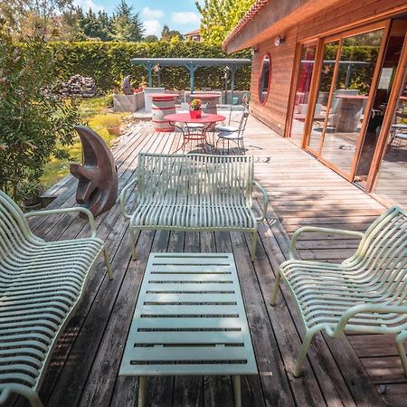 Chambre D'Hotes Neptune Wood Arzens Exterior foto