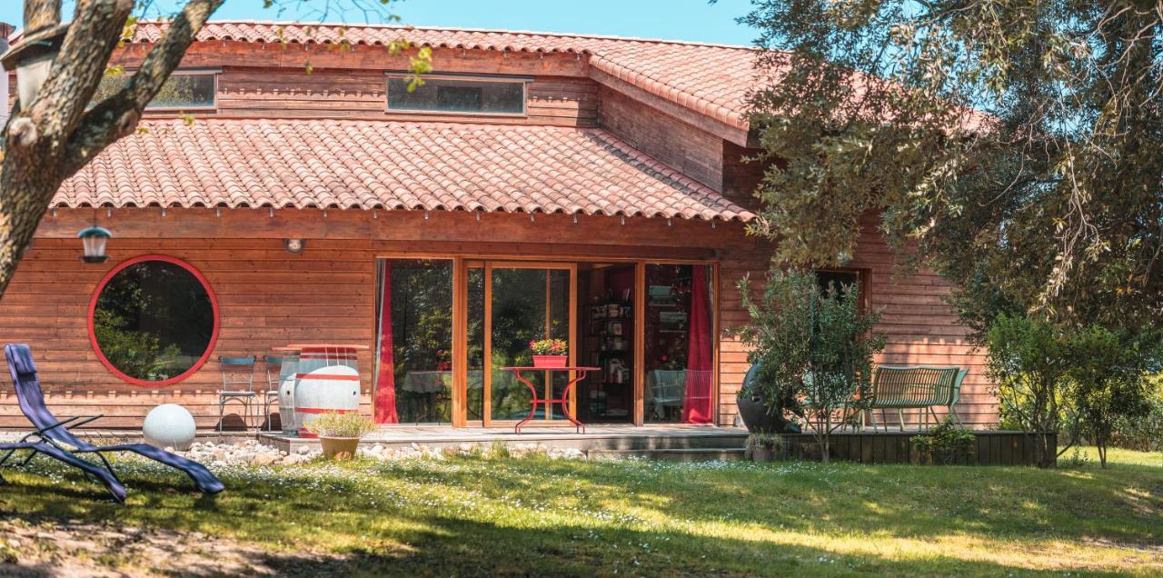 Chambre D'Hotes Neptune Wood Arzens Exterior foto