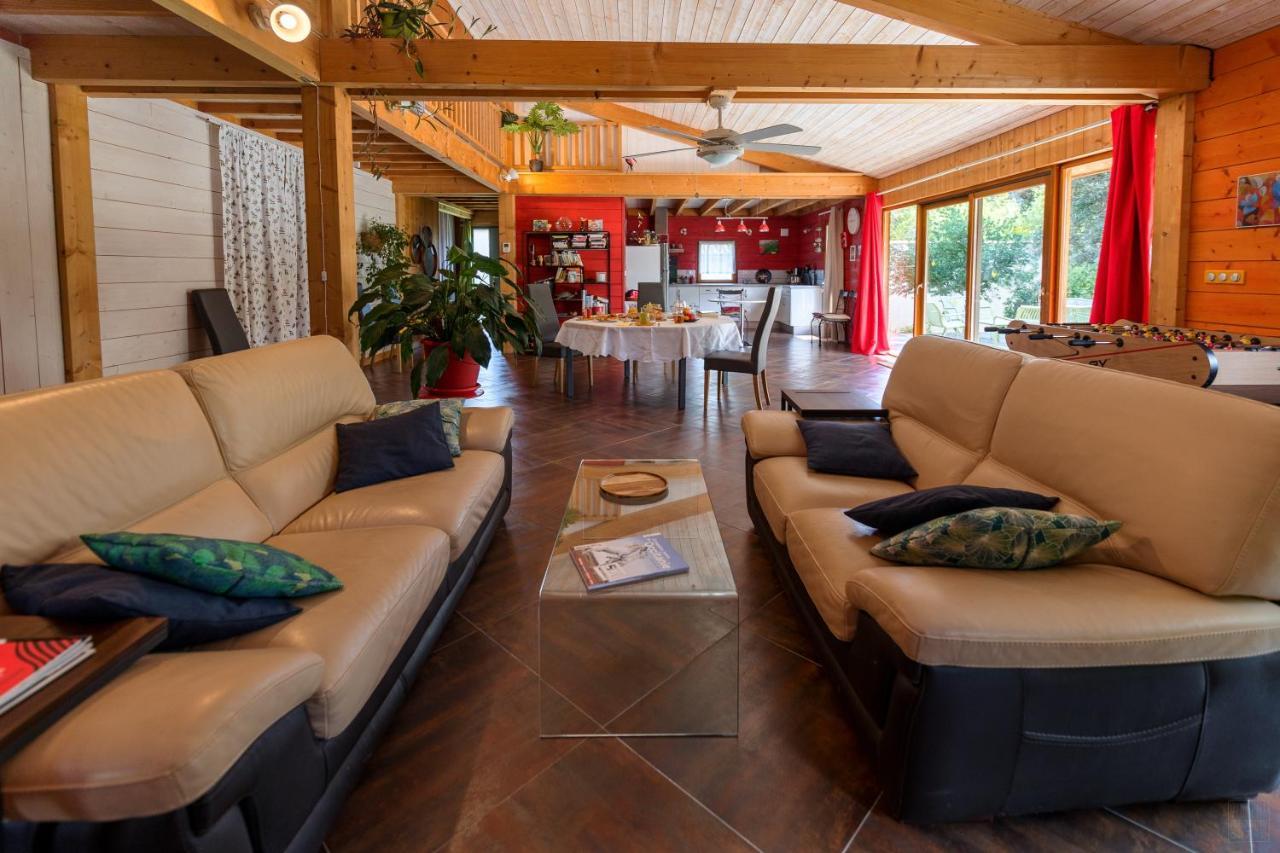 Chambre D'Hotes Neptune Wood Arzens Exterior foto