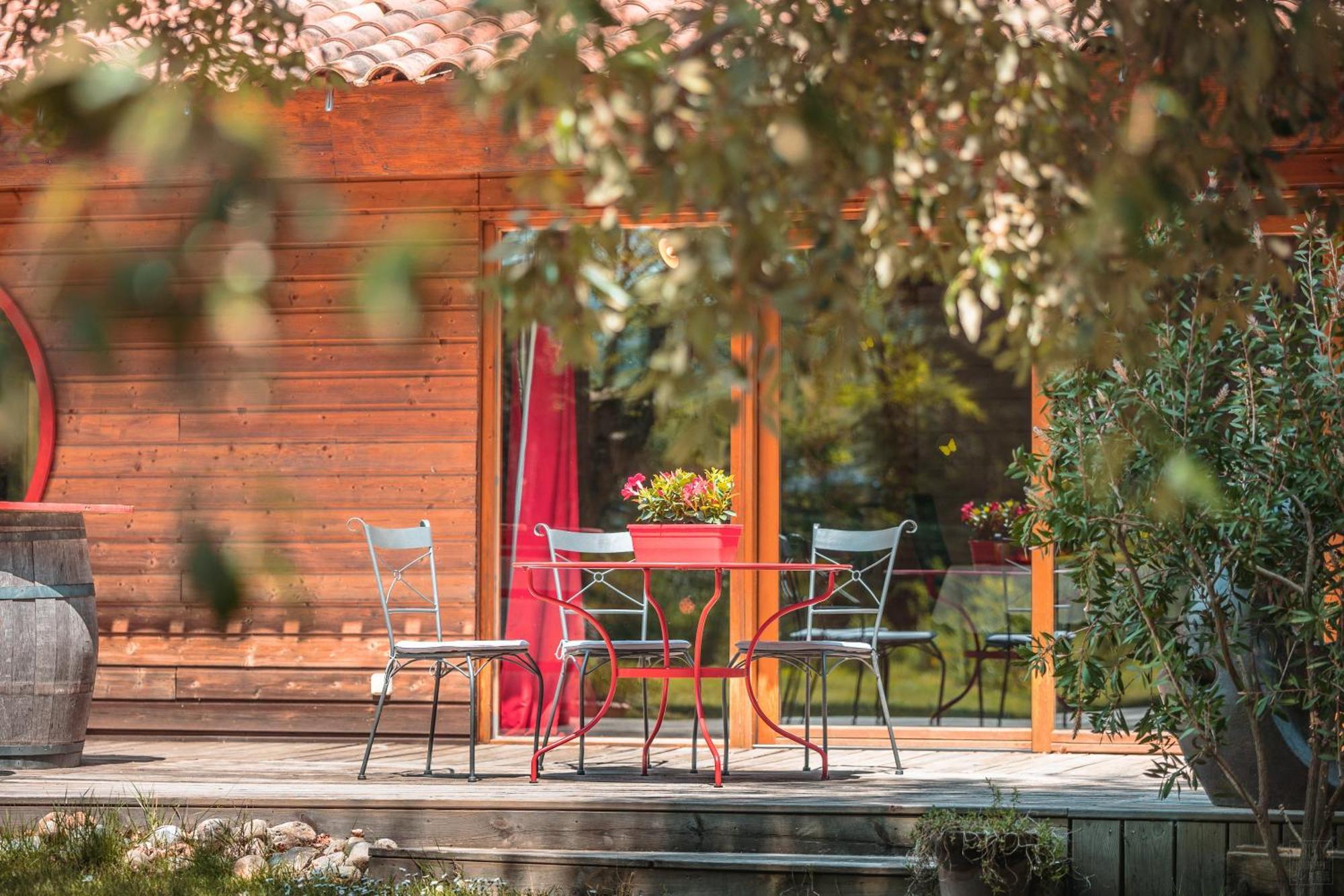 Chambre D'Hotes Neptune Wood Arzens Exterior foto